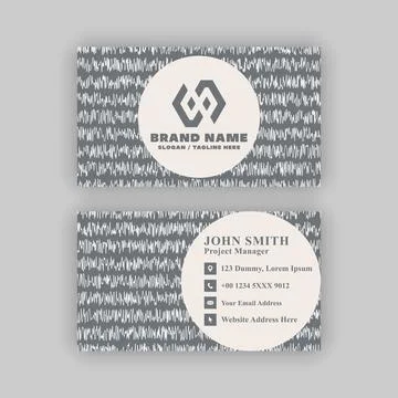 Simple business card template. Editable, resizable, vector illustration. Ilustração Stock