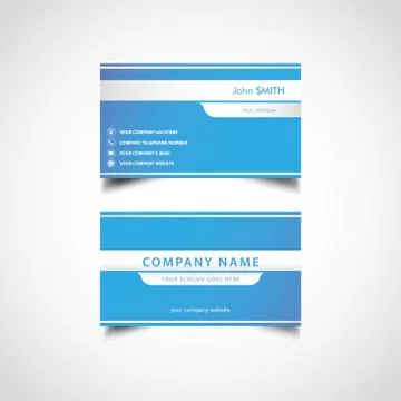Simple Business Card Template Stock Illustration