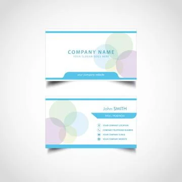 Simple Business Card Template Stock Illustration