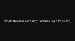 Simple Business Company Particles Logo Pack(3in1) Stock After Effects