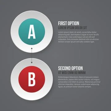 Simple business template with two options. EPS10. 스톡 일러스트