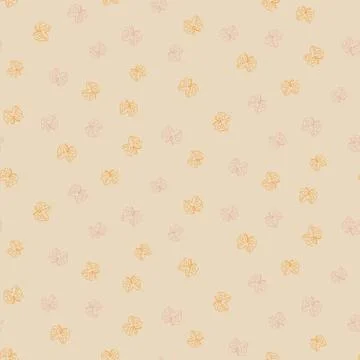 Simple butterflies ditsy seamless vector pattern Stock Illustration