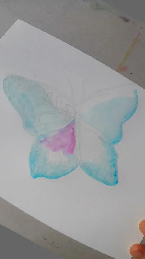 Simple butterfly Stock Footage 288615032