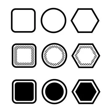 Simple button icon sign design Illustrazione stock