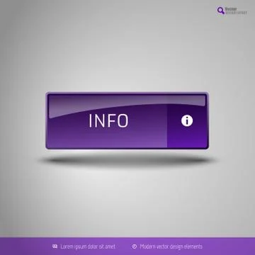 Simple button on the neutral gray background with icons. Vector design elemen イラスト素材