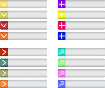 Simple Buttons Stock Illustration