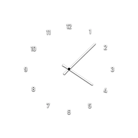 Simple bw loop time clock square animation 動画素材 341608770