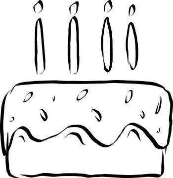 Simple cake icon Illustrazione stock