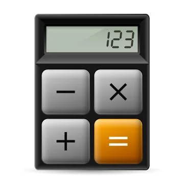 Simple calculator icon Stock Illustration