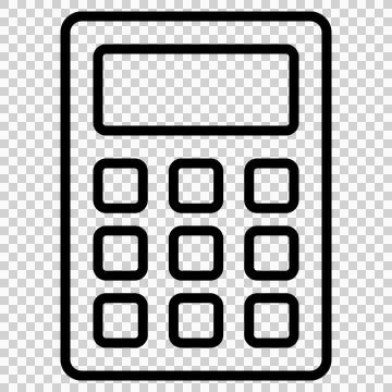 Simple calculator icon Stock Illustration