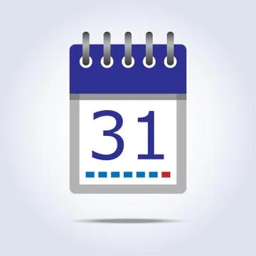 Simple calendar icon Stock Illustration