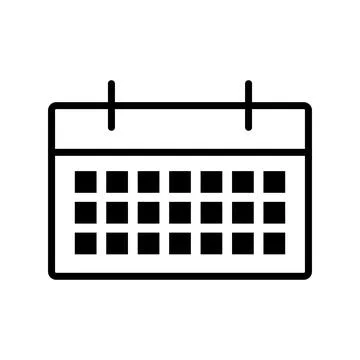 Simple calendar icon. Schedule. Planning table. Vector. イラスト素材