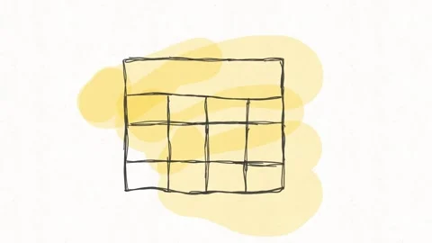 Simple Calendar Schedule Grid Animation Stock-Footage 341802265