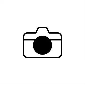 Simple camera icon representing photography equipment for capturing memorie.. Stock Illustration