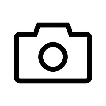 A simple camera icon. Vector. Illustrazione stock