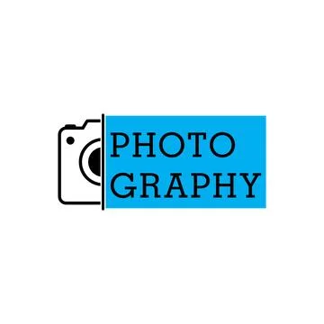 Simple camera logo. Photography icon vector template.  Stock Illustration