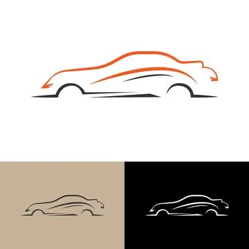 Simple car logo vector illustration Stock Illustration