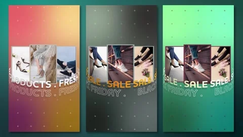 Simple Carrousel image animation + kinetic texts Stock After Effects