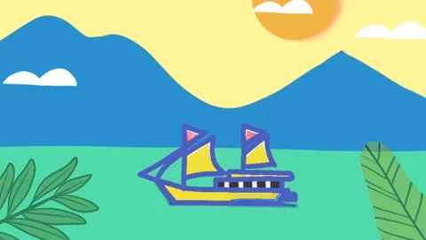 Simple cartoon animation. Vídeo Stock 258810752