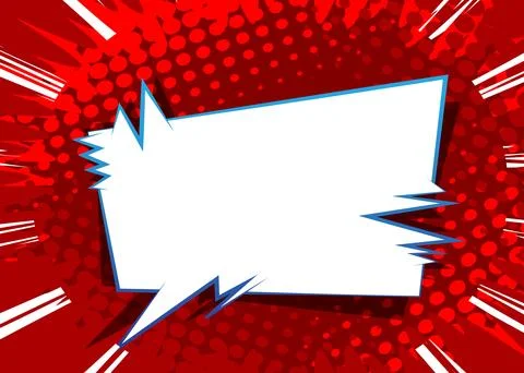 Simple Cartoon Background, comic book abstract speech bubble backdrop. Retr.. イラスト素材