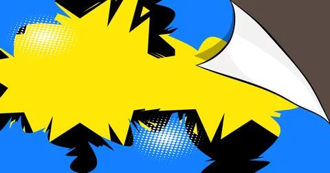 Simple Cartoon Background, comic book abstract backdrop. Retro vector comic.. 스톡 일러스트