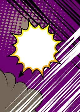 Simple Cartoon Background, comic book abstract backdrop. Retro vector comic.. Illustrazione stock