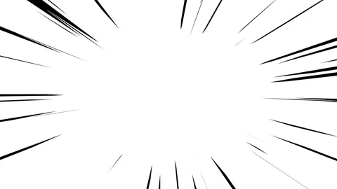 Simple cartoon concentrated line animation Stock Footage 314043540