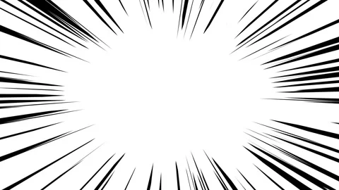 Simple cartoon concentrated line animation Stock Footage 314043560