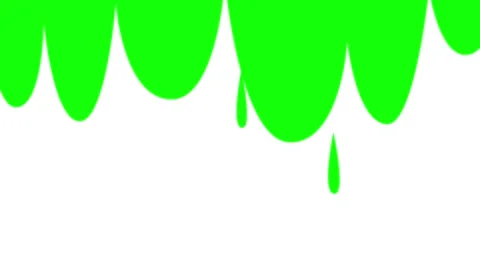Simple cartoon fluid animation transition on green screen background. Ink w.. Stock Footage 284739340