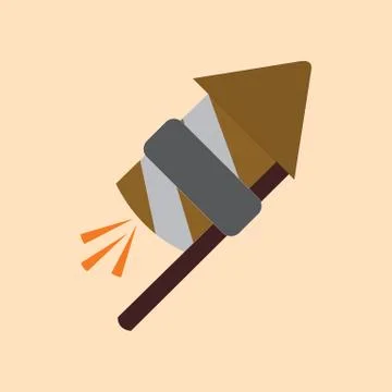 Simple Cartoon Fun Firecracker Background Vector Illustration Stock Illustration