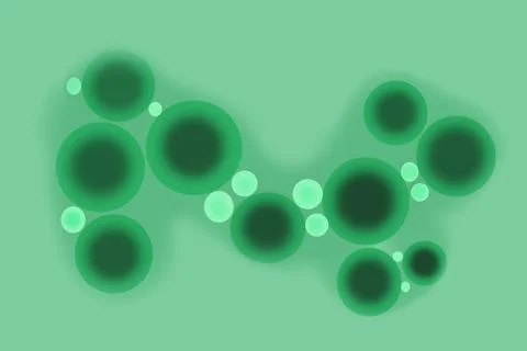 Simple cartoon illustration of artificial bacterium Cynthia (or Synthia) Stock Illustration