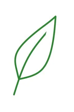 Simple cartoon leaf image Stock Illustration