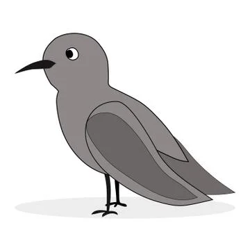 Simple cartoon nightingale Stock Illustration