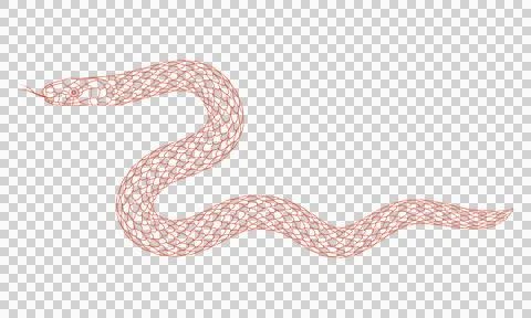 A simple cartoon snake pattern Stock Illustration