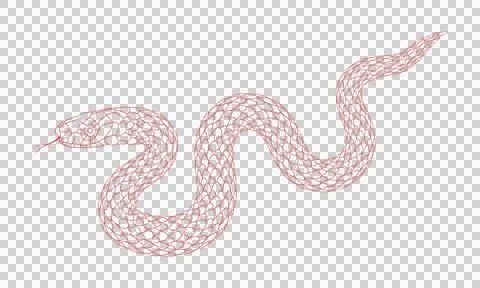 A simple cartoon snake pattern Stock Illustration