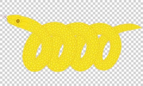A simple cartoon snake pattern Stock Illustration