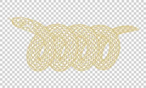 A simple cartoon snake pattern Stock Illustration