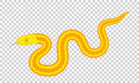 A simple cartoon snake pattern Stock Illustration
