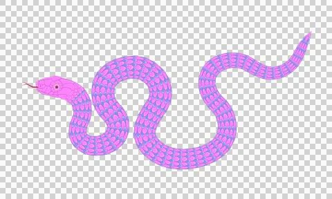A simple cartoon snake pattern 스톡 일러스트
