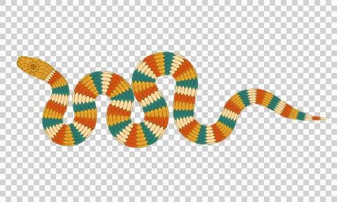 A simple cartoon snake pattern 스톡 일러스트