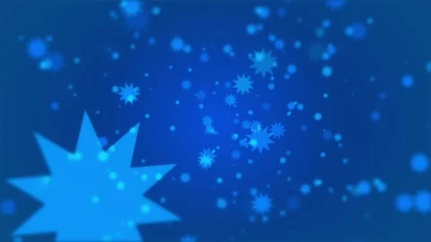 Simple cartoon-like snowflake animated snowfall video. 動画素材 166334680