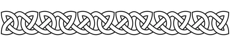 Simple Celtic border Illustrazione stock