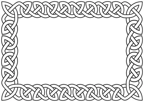 Simple Celtic frame Stock Illustration
