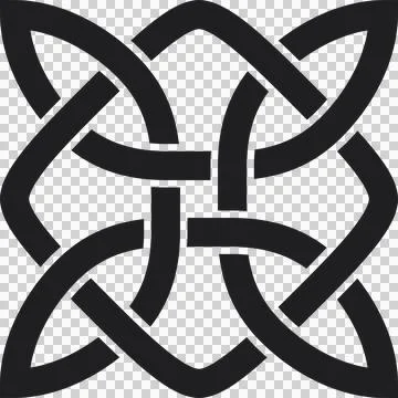 Simple celtic sign, black Stock Illustration