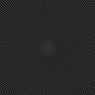 Simple centralized geometric mesh black white background Stock Illustration