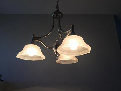 Simple Chandelier Hanging Light Stock Photos