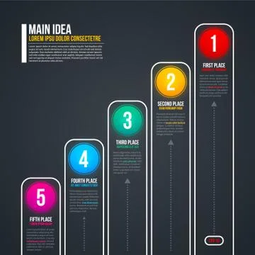 Simple chart template with transparent elements. EPS 10 Stock Illustration