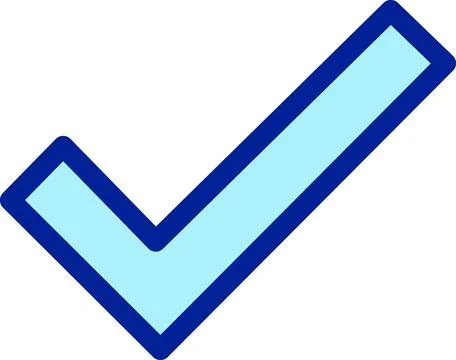 Simple Check Mark Stock Illustration