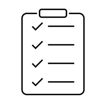 Simple checkboard icon. Task board. Vector. Illustrazione stock