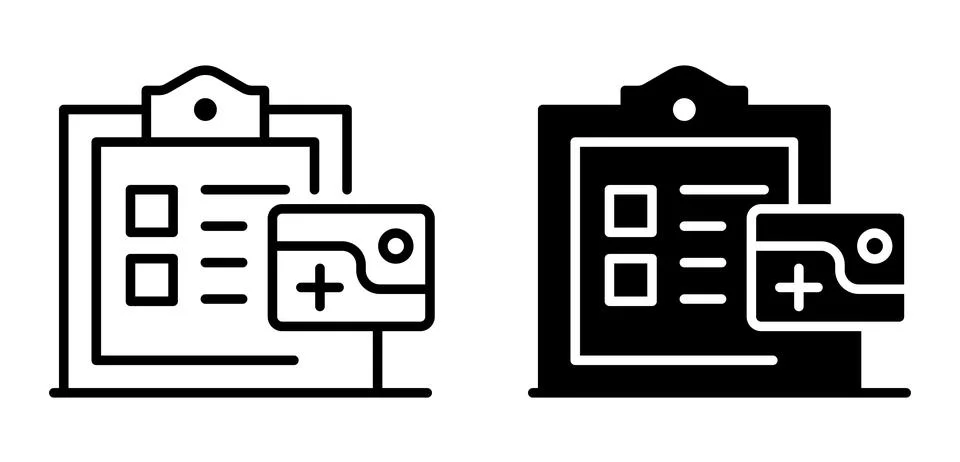 Simple Checklist Icon Design for Task Management and Organization Purposes Stock Illustration